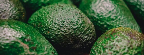 a pile of green avocados sitting next to each other